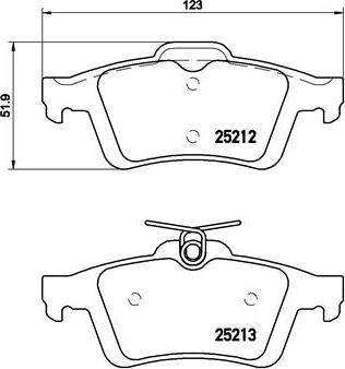 Brembo P 24 148 - Brake Pad Set, disc brake parts5.com