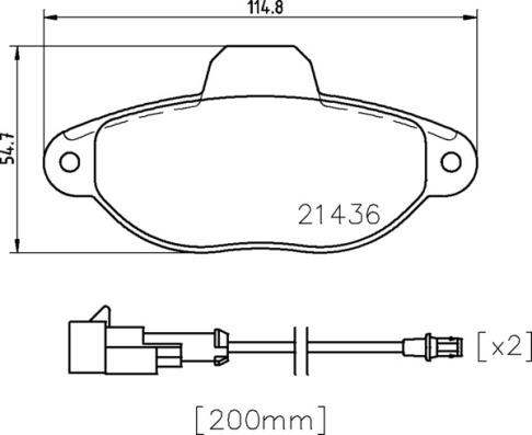 Brembo P 24 147 - Komplet kočnih obloga, disk kočnica parts5.com