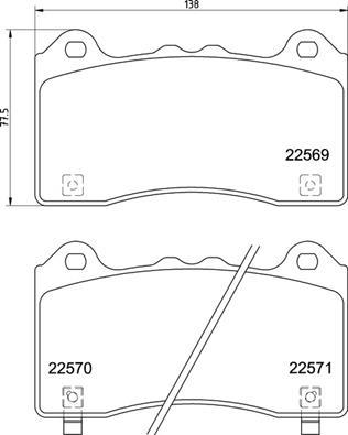 Brembo P 24 202 - Set placute frana,frana disc parts5.com