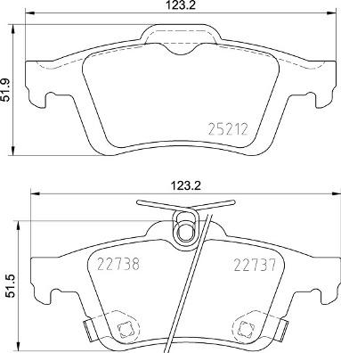 Brembo P 24 216 - Jarrupala, levyjarru parts5.com