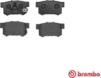 Brembo P 28 051 - Комплект спирачно феродо, дискови спирачки parts5.com