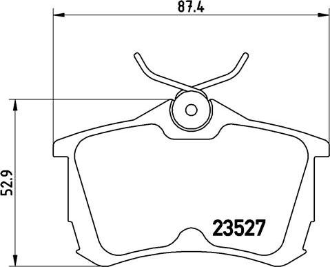 Brembo P 28 030 - Kit de plaquettes de frein, frein à disque parts5.com