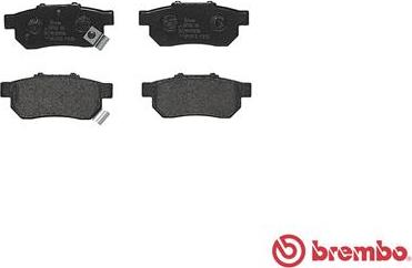 Brembo P 28 025 - Комплект спирачно феродо, дискови спирачки parts5.com