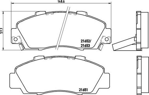 Brembo P 28 026 - Комплект спирачно феродо, дискови спирачки parts5.com