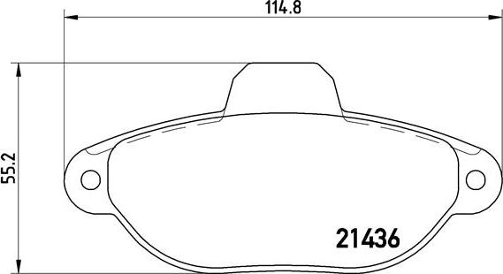 Brembo P 23 096 - Komplet kočnih obloga, disk kočnica parts5.com