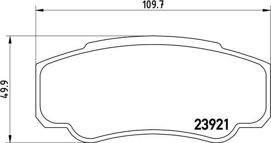 Brembo P 23 093 - Sada brzdových platničiek kotúčovej brzdy parts5.com