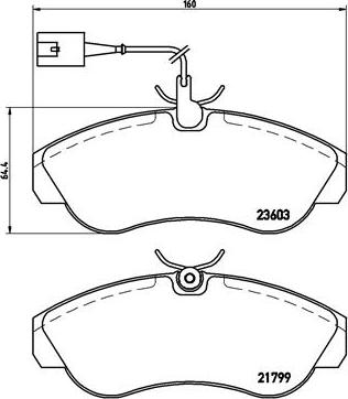 Brembo P 23 084 - Jarrupala, levyjarru parts5.com