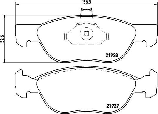 Brembo P 23 081 - Juego de pastillas de freno parts5.com