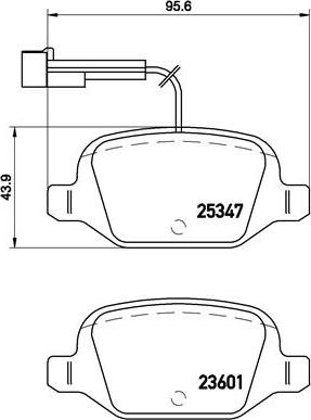 Brembo P 23 146 - Σετ τακάκια, δισκόφρενα parts5.com