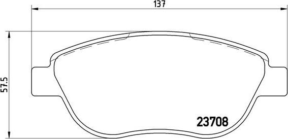 Brembo P 23 119 - Brake Pad Set, disc brake parts5.com