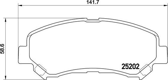 Brembo P 79 028 - Juego de pastillas de freno parts5.com