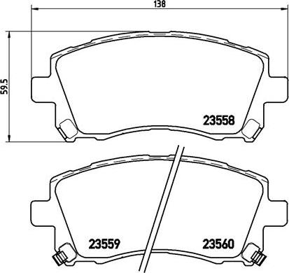 Brembo P 78 010X - Комплект спирачно феродо, дискови спирачки parts5.com