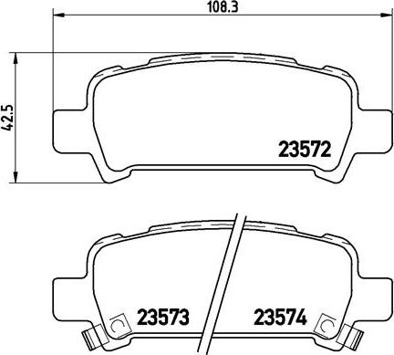 Brembo P 78 011 - Set placute frana,frana disc parts5.com