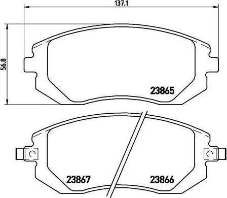 Brembo P 78 013X - Set placute frana,frana disc parts5.com