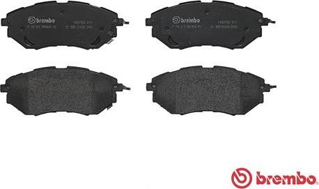 Brembo P 78 017 - Fékbetétkészlet, tárcsafék parts5.com