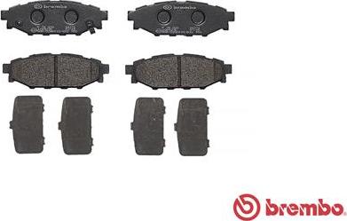 Brembo P 78 020 - Fékbetétkészlet, tárcsafék parts5.com