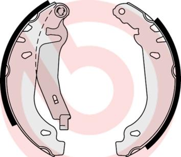 Brembo S 61 539 - Brake Shoe Set parts5.com