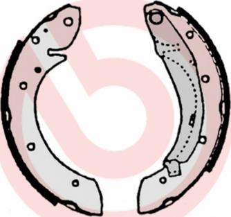 Brembo S 61 522 - Brake Shoe Set parts5.com