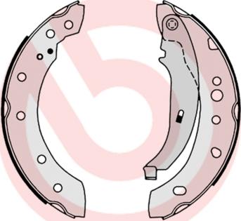 Brembo S 61 527 - Fren pabuç takımı parts5.com