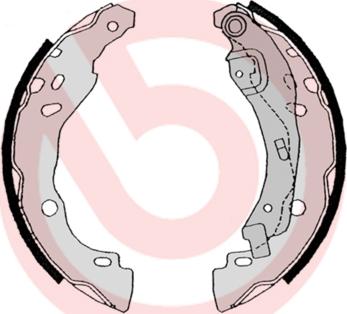 Brembo S 68 525 - Σετ σιαγόνων φρένων parts5.com