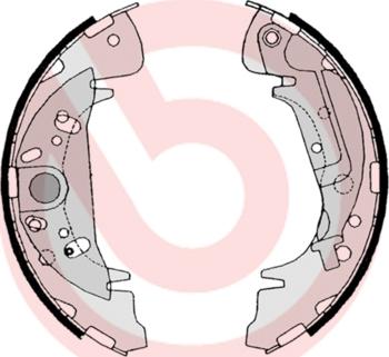 Brembo S 11 504 - Juego de zapatas de frenos parts5.com