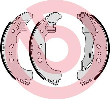 Brembo S 85 543 - Fékpofakészlet parts5.com