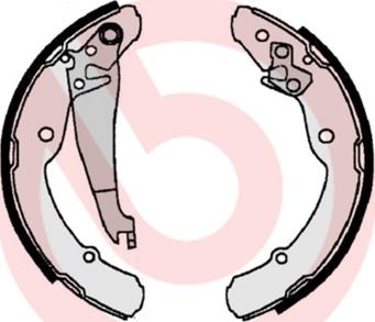 Brembo S 85 516 - Σετ σιαγόνων φρένων parts5.com