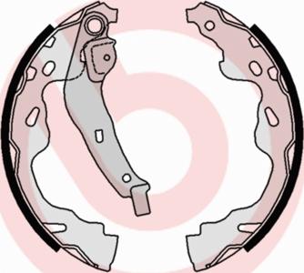 Brembo S 83 509 - Комплект тормозных колодок, барабанные parts5.com