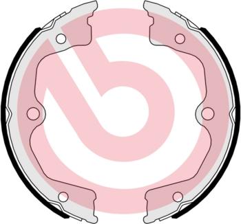 Brembo S 28 518 - Brake Shoe Set, parking brake parts5.com