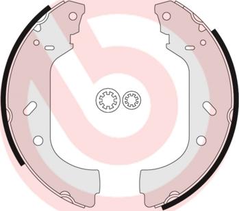 Brembo S 23 517 - Sada brzdových čelistí parts5.com