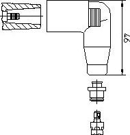 Bremi 13552A1 - Conector, bobina de encendido parts5.com