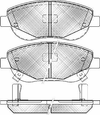 Kamoka JQ101392 - Komplet kočnih obloga, disk kočnica parts5.com