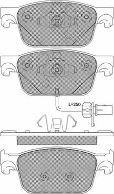 VW 8W0 698 151 BG - Set placute frana,frana disc parts5.com