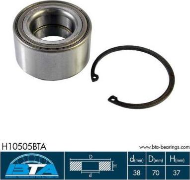 BTA H10505BTA - Set rulment roata parts5.com