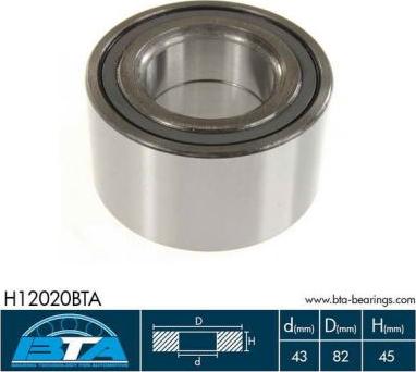 BTA H12020BTA - Radlagersatz parts5.com