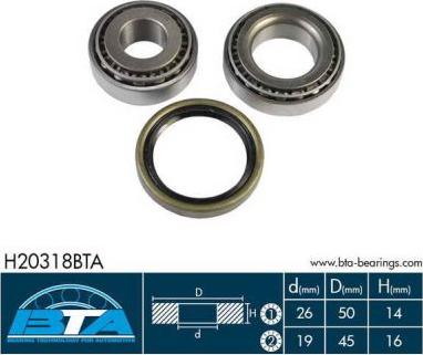 BTA H20318BTA - Set rulment roata parts5.com