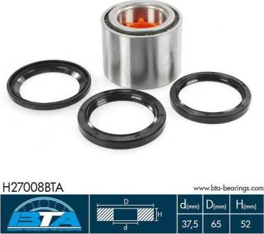 BTA H27008BTA - Комплект подшипника ступицы колеса parts5.com