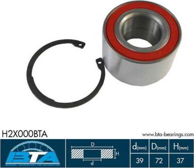 BTA H2X000BTA - Kerékcsapágy készlet parts5.com