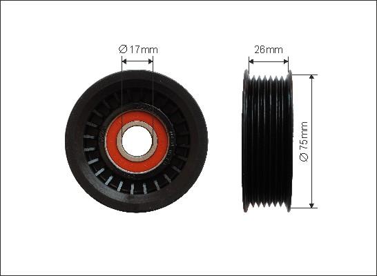 Caffaro 462-00 - Паразитна / водеща ролка, пистов ремък parts5.com