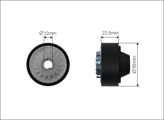 Caffaro 500032 - Skretni / vodeći valjak, klinasti rebrasti remen parts5.com