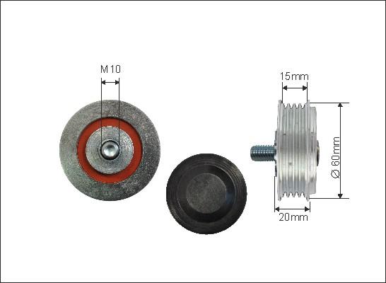 Caffaro 500129 - Τροχαλία παρέκκλισης, ιμάντας poly-V parts5.com