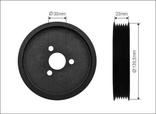 Caffaro 500346 - Pulley, power steering pump parts5.com