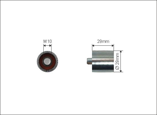 Caffaro 65-00 - Deflection / Guide Pulley, timing belt parts5.com