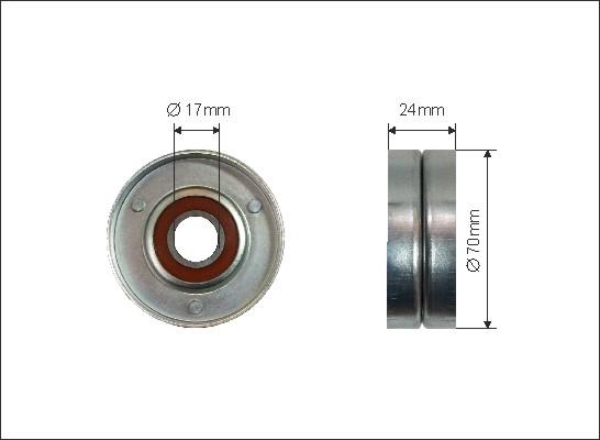 Caffaro 60-91 - Saptırma / Kılavuz makarası, Kanallı V-kayışı parts5.com