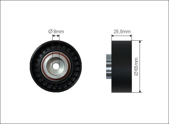 Caffaro 05-06 - Umlenk / Führungsrolle, Keilrippenriemen parts5.com