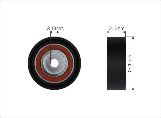 Caffaro 19-25 - Umlenk / Führungsrolle, Keilrippenriemen parts5.com