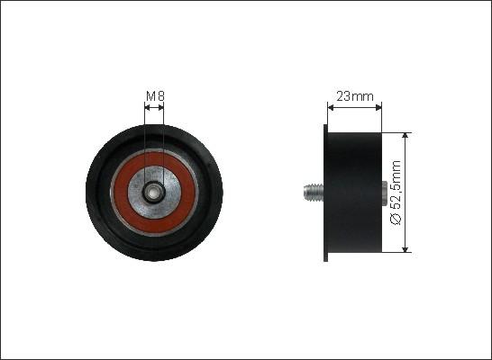 Caffaro 155-22 - Rola ghidare / conducere, curea distributie parts5.com