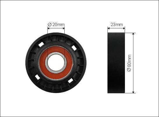 Caffaro 10-99 - Rolka kierunkowa / prowadząca, pasek klinowy zębaty parts5.com