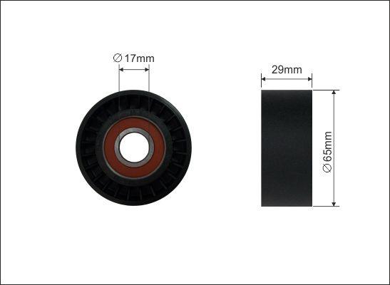 Caffaro 323-99 - Rola ghidare / conducere, curea transmisie parts5.com