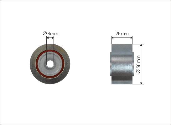 Caffaro 139-81 - Rola ghidare / conducere, curea transmisie parts5.com